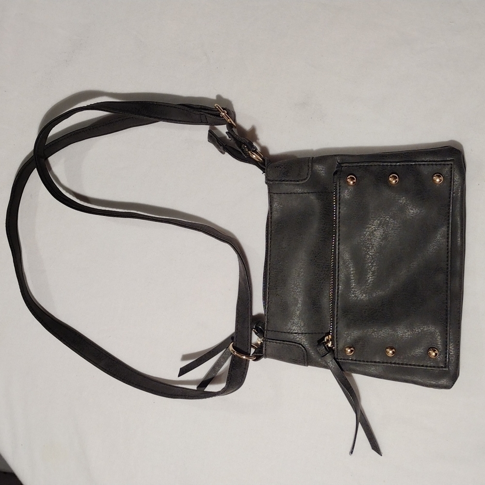 Crossbody or Shoulder Bag Blackish Gray Color NWOT NEVER USED
